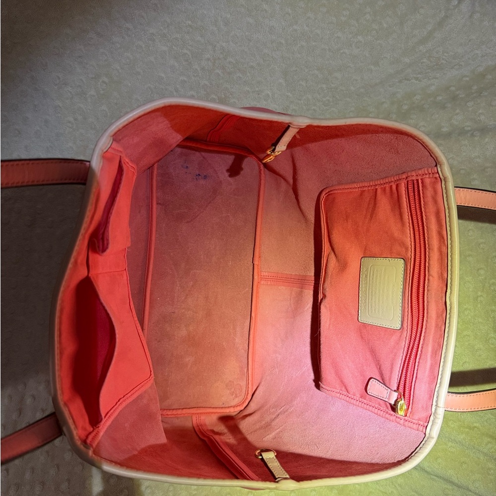 Coach Coral Tote and Wallet Set - Picture 2 of 10